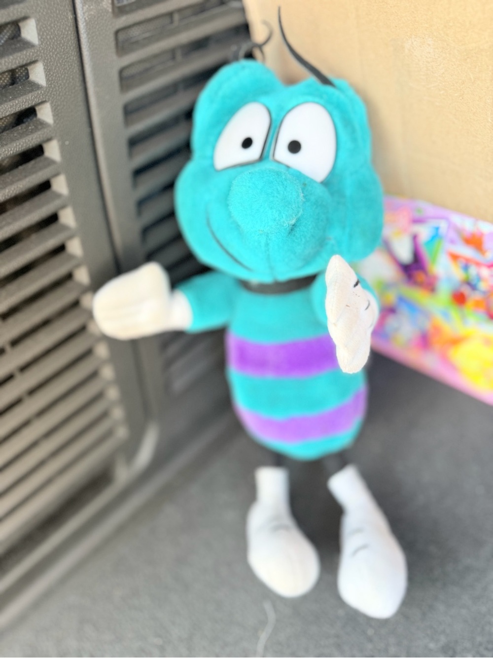 Vintage Plush Teal and purple 1994 Hornets